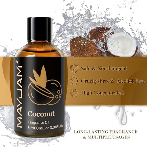 MAYJAM Sandalwood Essential Oil - Pure Fragrance Oil for Diffuser and Soap Candle Making, Ideal for Home and Office, 10