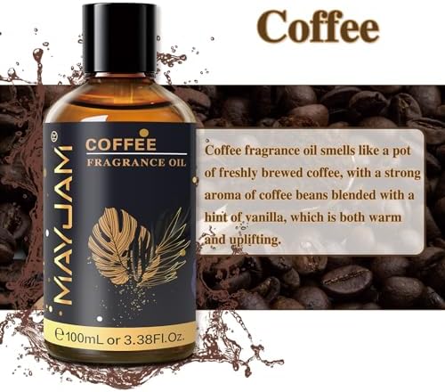 MAYJAM Sandalwood Essential Oil - Pure Fragrance Oil for Diffuser and Soap Candle Making, Ideal for Home and Office, 10