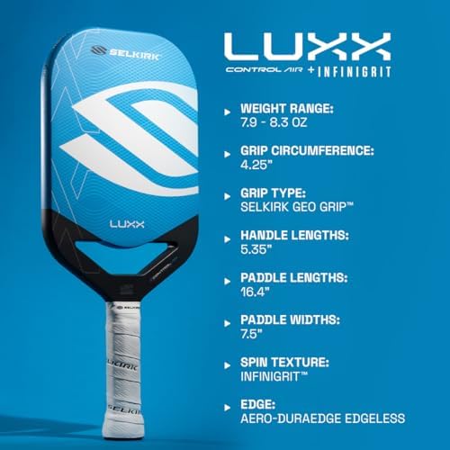 Selkirk Sport LUXX Control Pickleball Paddle - Carbon Fiber Paddles for Unmatched Control and Added Power | Selkirk Spo