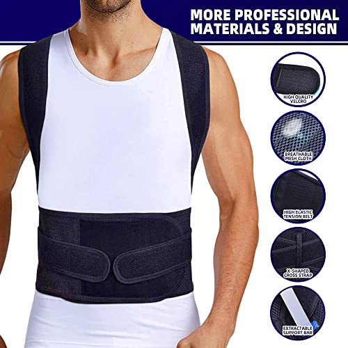 Upgraded Posture Corrector Back Brace for Men and Women | New Version Lumbar Support Back Brace for Posture Improving a