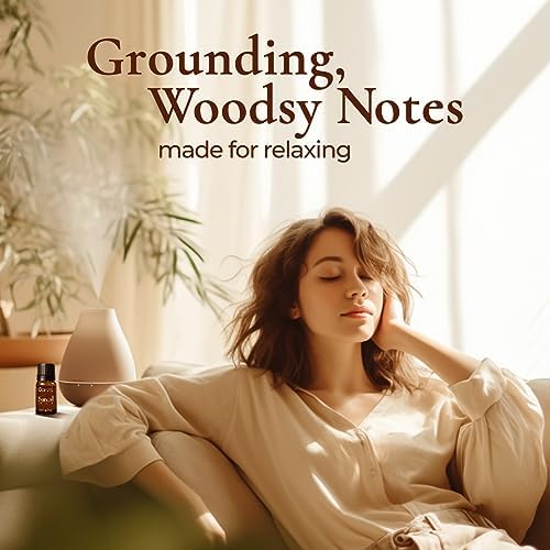 Gya Labs Santal Diffuser Essential Oil Blend - 100% Pure Natural Aromatherapy Sandalwood Essential Oils for Home, Car &