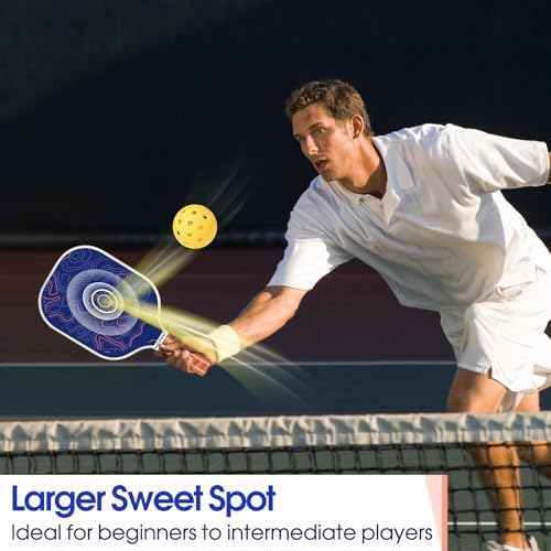 USAPA Approved Lightweight Pickleball Rackets for Casual Players | Durable Fiberglass Surface Picks with Polypropylene