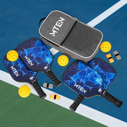 USAPA Approved Fiberglass Surface Pickleball Set for Men and Women Global Recycled Standard