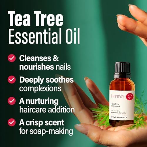 H'ana Sandalwood Essential Oil - 1.02 Fl Oz - for Hair and Skin, Aromatherapy, DIY Soap Making - ClimatePartner Certifie