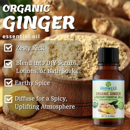 Grimweed Apothecary USDA Organic Cinnamon Essential Oil - Therapeutic Grade - 15mL - Diffuser Oil - 100% All Natural - w