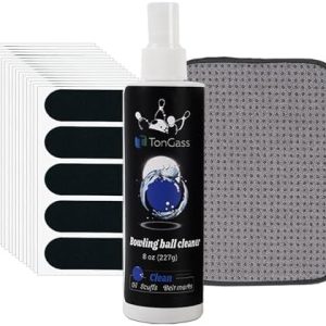 TonGass Bowling Accessories Kit for Beginners, Microfiber Towel & Cleaner Spray | TonGass Bowling Thumb Tape Set and Cl
