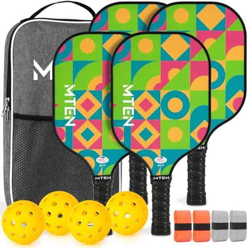 USAPA Approved Fiberglass Surface Pickleball Set for Men and Women Global Recycled Standard