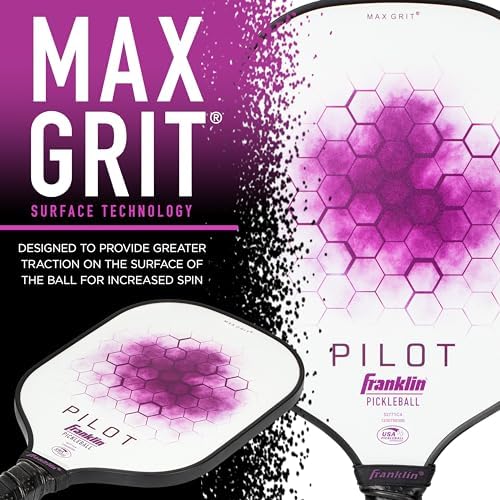 Franklin Sports Pilot Polypropylene Core Pickleball Paddle for Adults | Official USA Pickleball Paddle by Franklin Spor