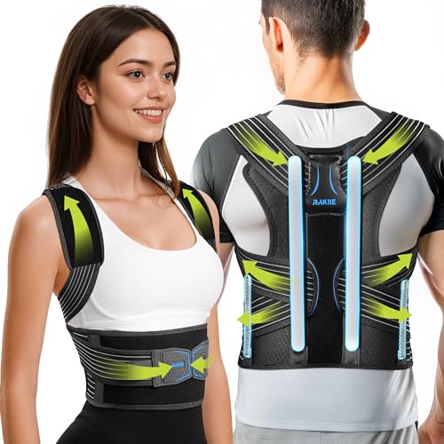 ClimeCo Certified Posture Corrector for Women and Men, Upgraded Back Brace with Enhanced Support, Shoulder Straightener
