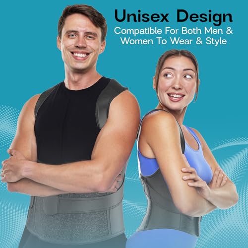 Women's Back Brace for Scoliosis Relief, Shoulder Straightener, Full Back Support, Upper and Lower Back Pain Relief | A