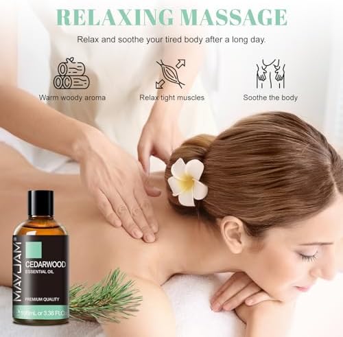 MAYJAM Indian Sandalwood Essential Oils for Skin Care and Hair Care - 100ml MAYJAM Indian Sandalwood Essential Oils fo