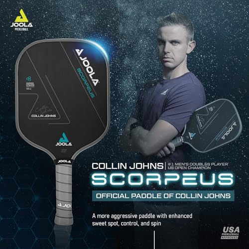 JOOLA Professional Pickleball Paddles - Raw Carbon Fiber Surface - Built for Spin, Speed & Control - Tournament-Level JO