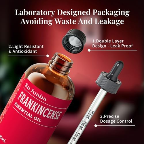 Sujuaba Sandalwood Oil for Diffuser and Skincare 4 Fl Oz - 100% Natural Aromatherapy Oil - Perfect for Relaxation and DI