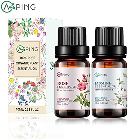 Sandalwood & Clary Sage Essential Oils for Aroma and Spa - 100% Pure Organic Natural Plant Oils, 2x10ML Sandalwood & C