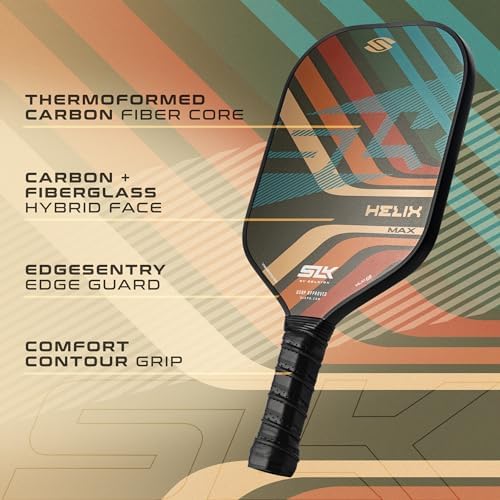 Thermoformed Carbon Fiber Pickleball Paddles for Unmatched Control | Selkirk Sport SLK Helix Pro Pickleball Paddle | Se