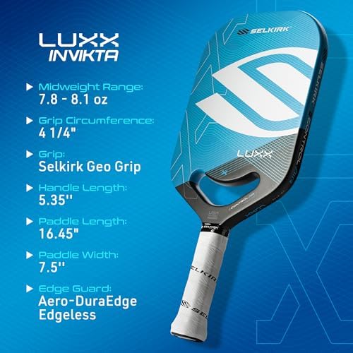 Selkirk Sport LUXX Control Pickleball Paddle - Carbon Fiber Paddles for Unmatched Control and Added Power | Selkirk Spo