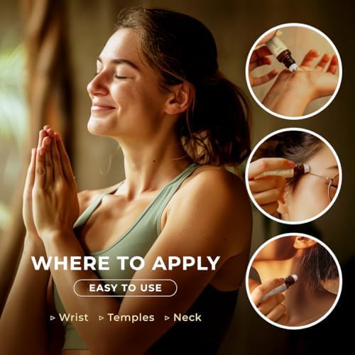 Gya Labs Frankincense & Somali Myrrh Essential Oil Roll On - Convenience - Camping Enthusiasts - Aromatherapy Relief, Cl