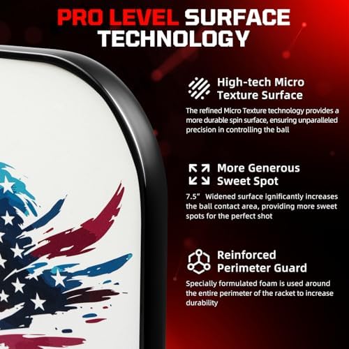 BAGAIL USAPA Approved Pickleball Paddles Set for Traction and Stability | Lightweight BAGAIL Pickleball Rackets with 4