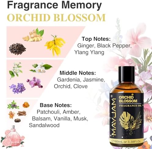 MAYJAM Sandalwood Essential Oil - Pure Fragrance Oil for Diffuser and Soap Candle Making, Ideal for Home and Office, 10