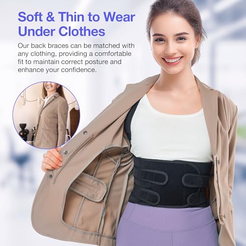 Women's and Men's Posture Corrector with Full Back Brace Support | Adjustable Shoulder Straightener for Back Pain Relie