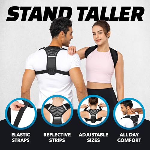 Benoo Back Posture Corrector for Women & Men: Comfortable & Adjustable Back Brace to Improve Posture & Relieve Back Pain