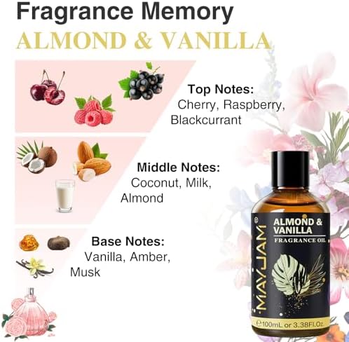 MAYJAM Sandalwood Essential Oil - Pure Fragrance Oil for Diffuser and Soap Candle Making, Ideal for Home and Office, 10