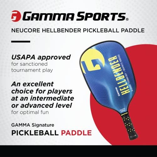 GAMMA Pickleball Paddles for Men & Women - Additional Power & Control, Honeycomb Grip, USAAPA Approved | GAMMA USA Made