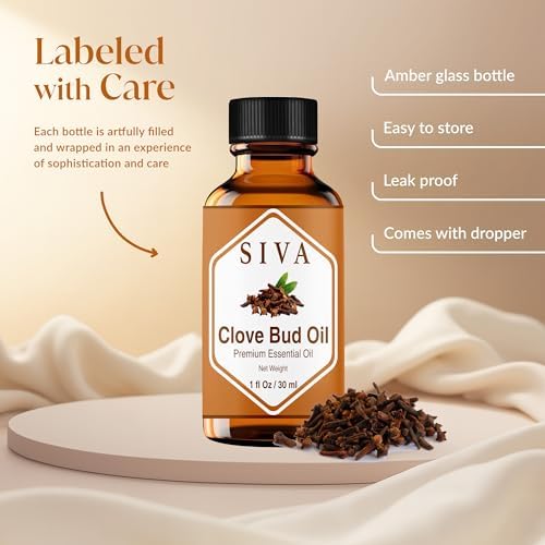 Siva 100% Natural Eucalyptus Essential Oil - 4 Fl Oz – Diffuser and Skin Care - Perfect for Aromatherapy and Hair Care