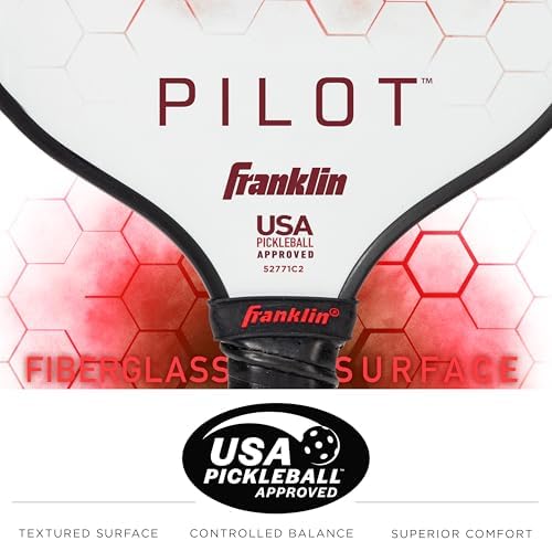 Franklin Sports Pilot Polypropylene Core Pickleball Paddle for Adults | Official USA Pickleball Paddle by Franklin Spor