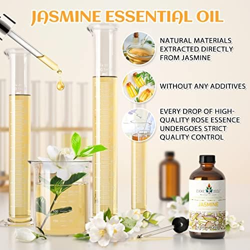 Evoke Occu Rose Essential Oil Jasmine Oil Ginger Essential Oil for Face and Body Skin Care | Evoke Occu Rose Essentia