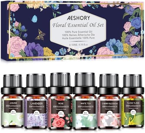 Woody Essential Oils Set for Candle Making & Diffuser - 6x10ML Teakwood, Sandalwood, Cedarwood, Cypress, Forest Pine, F