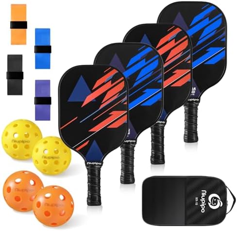 USAPA Approved Lightweight Pickleball Rackets for Casual Players | Durable Fiberglass Surface Picks with Polypropylene