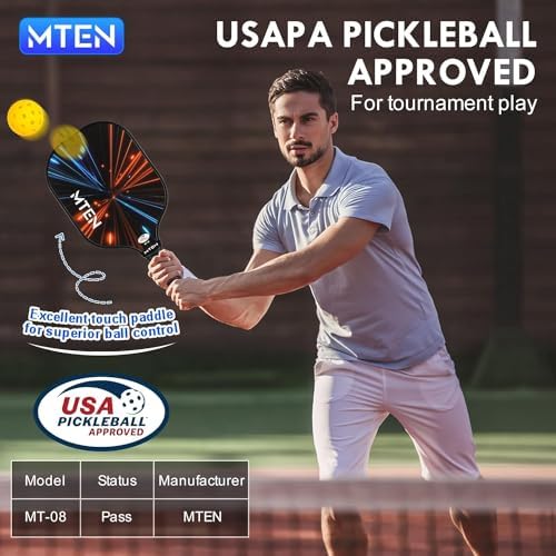 USAPA Approved Fiberglass Surface Pickleball Set for Men and Women Global Recycled Standard