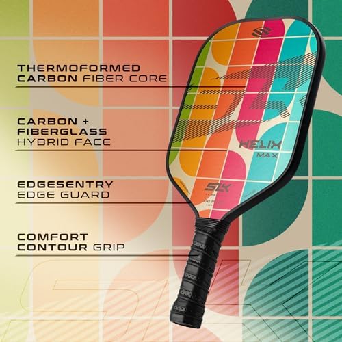 Thermoformed Carbon Fiber Pickleball Paddles for Unmatched Control | Selkirk Sport SLK Helix Pro Pickleball Paddle | Se