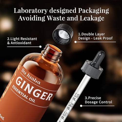 100% Pure Frankincense Essential Oil for Skin and Diffuser - SU JUABA 4 Fl Oz | SU JUABA Frankincense Essential Oil - P