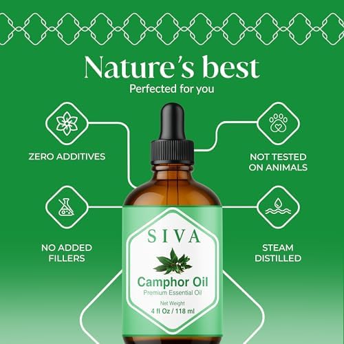 Siva Rosemary Essential Oil - 100% Natural Rosemary Oil – for Skin Care, Hair Care, Aromatherapy - 4 Fl Oz with Dropper