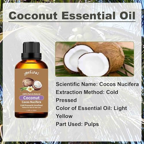 Yethious Pure Sandalwood Essential Oil for Aromatherapy & Diffuser - 10ML