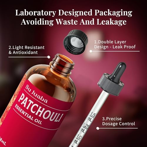 Sujuaba Sandalwood Oil for Diffuser and Skincare 4 Fl Oz - 100% Natural Aromatherapy Oil - Perfect for Relaxation and DI