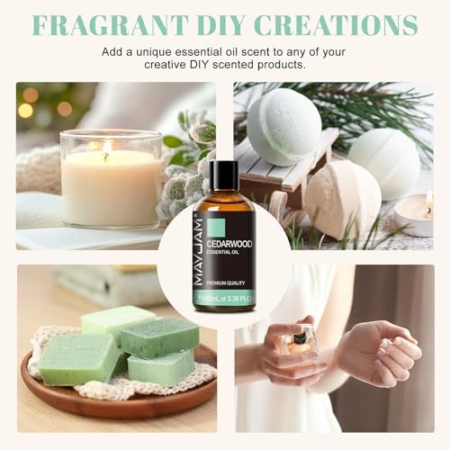 MAYJAM Indian Sandalwood Essential Oils for Skin Care and Hair Care - 100ml MAYJAM Indian Sandalwood Essential Oils fo