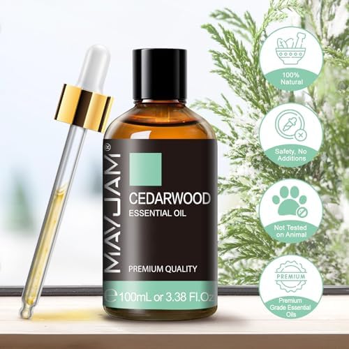 MAYJAM Indian Sandalwood Essential Oils for Skin Care and Hair Care - 100ml MAYJAM Indian Sandalwood Essential Oils fo