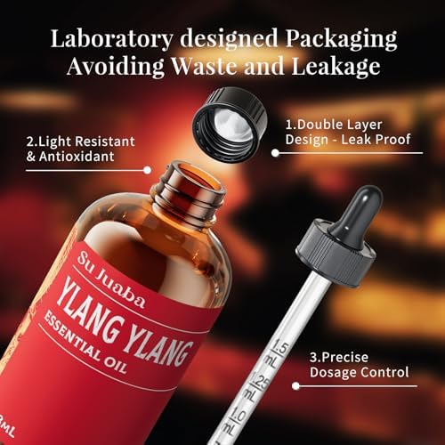 Sujuaba Sandalwood Oil for Diffuser and Skincare 4 Fl Oz - 100% Natural Aromatherapy Oil - Perfect for Relaxation and DI