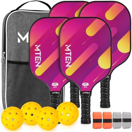USAPA Approved Fiberglass Surface Pickleball Set for Men and Women Global Recycled Standard