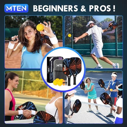 USAPA Approved Fiberglass Surface Pickleball Set for Men and Women Global Recycled Standard