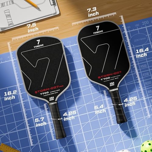 T700 Raw Carbon Fiber Pickleball Paddle for Ultimate Spin & Consistency USAPA ApprovedPremium Pickle Ball Racket with 16