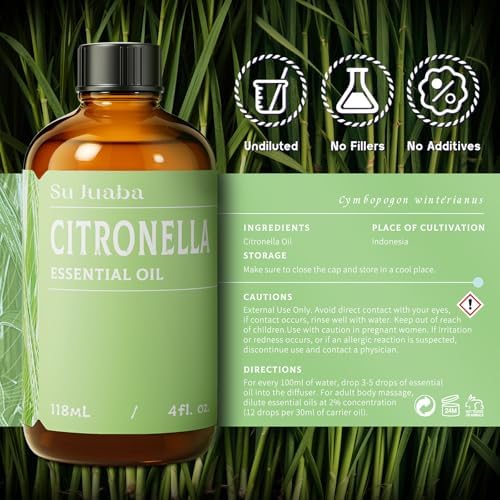 100% Pure Frankincense Essential Oil for Skin and Diffuser - SU JUABA 4 Fl Oz | SU JUABA Frankincense Essential Oil - P