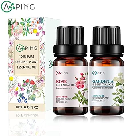 Sandalwood & Clary Sage Essential Oils for Aroma and Spa - 100% Pure Organic Natural Plant Oils, 2x10ML Sandalwood & C