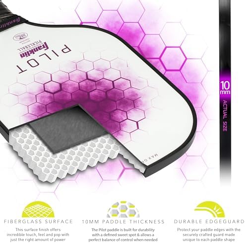 Franklin Sports Pilot Polypropylene Core Pickleball Paddle for Adults | Official USA Pickleball Paddle by Franklin Spor