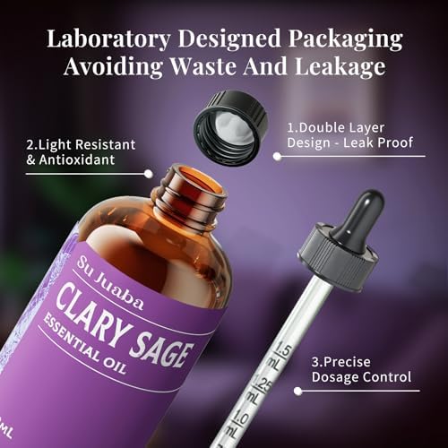 Sujuaba Sandalwood Oil for Diffuser and Skincare 4 Fl Oz - 100% Natural Aromatherapy Oil - Perfect for Relaxation and DI