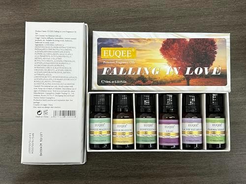 EUQEE Woody Essential Oils Set for Aromatherapy - Pure & Natural Oils - Eucalyptus, Cedarwood, Sandalwood, Frankincense,