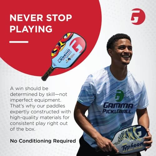 GAMMA Pickleball Paddles for Men & Women - Additional Power & Control, Honeycomb Grip, USAAPA Approved | GAMMA USA Made